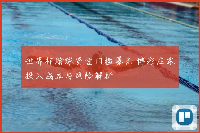 世界杯赌球资金门槛曝光 博彩庄家投入成本与风险解析